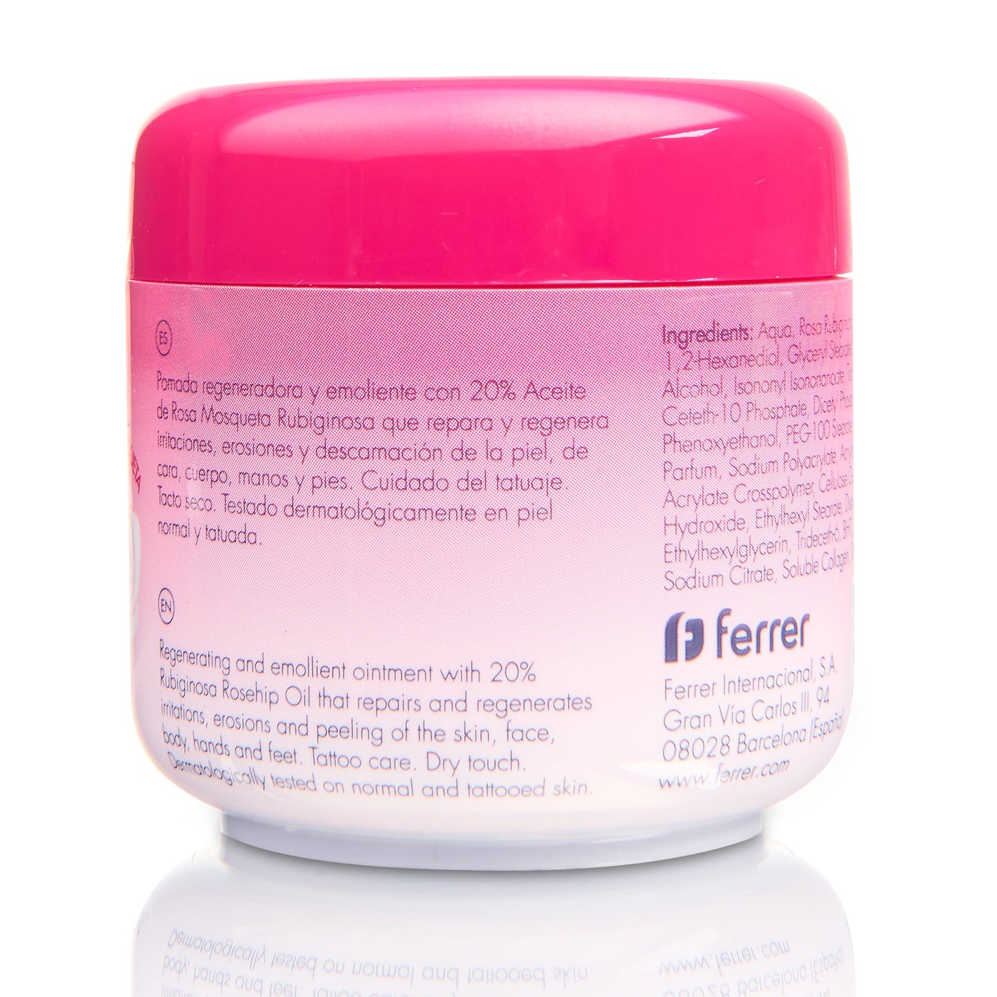 Regeneradora Pomada Reparadora con Rosa Mosqueta - Hidrata, Calma y Regenera piel de cara, cuerpo manos y pies