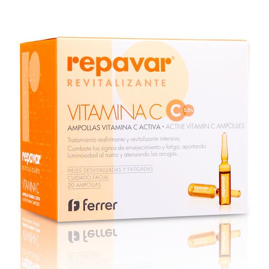 Revitalizante ampollas Vitamina C Activa - Prevención diaria antiedad, de signos de fatiga y aporta luminosidad