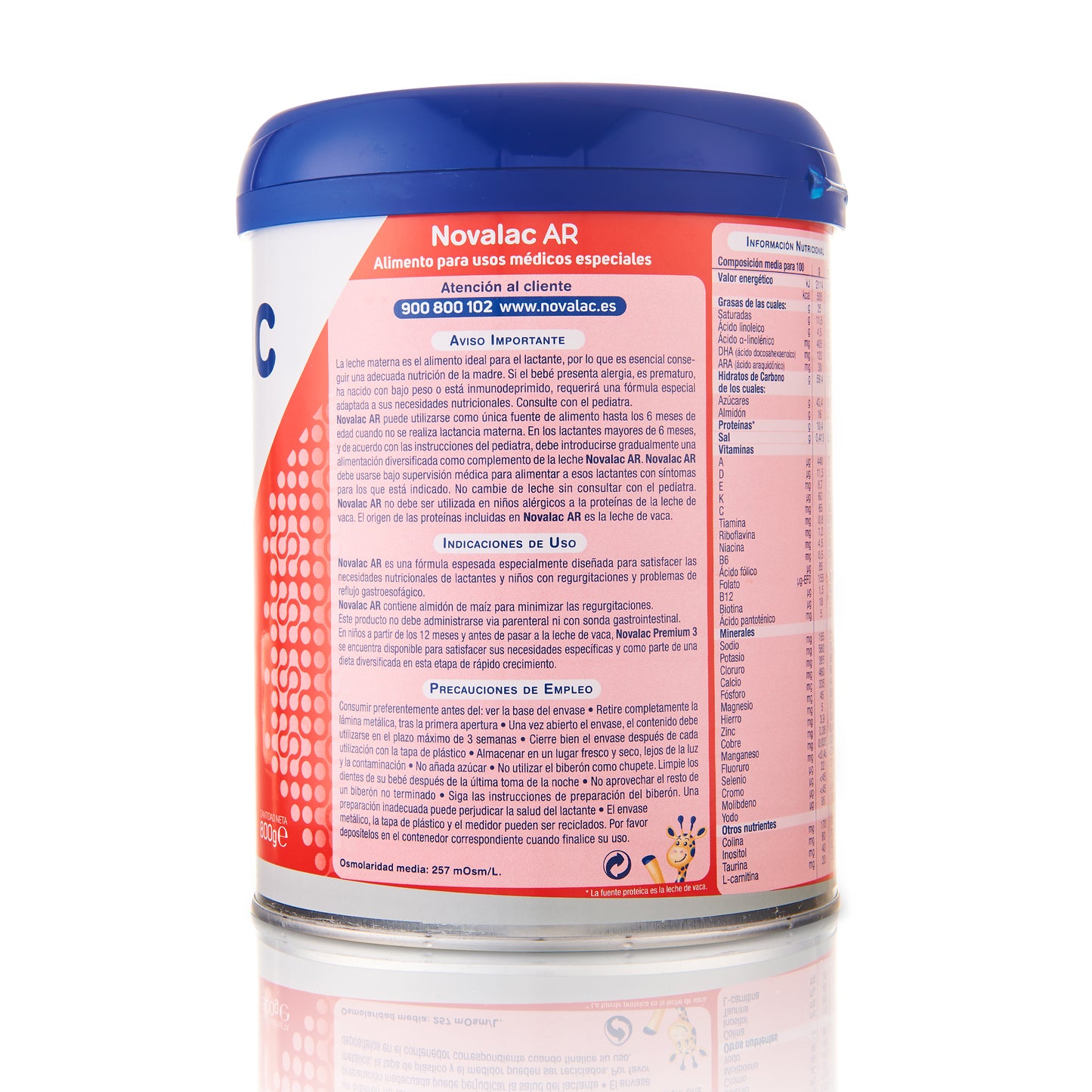 Novalac AR Antiregurgitaciones y antireflujo 0- 12 meses - 800 gr.