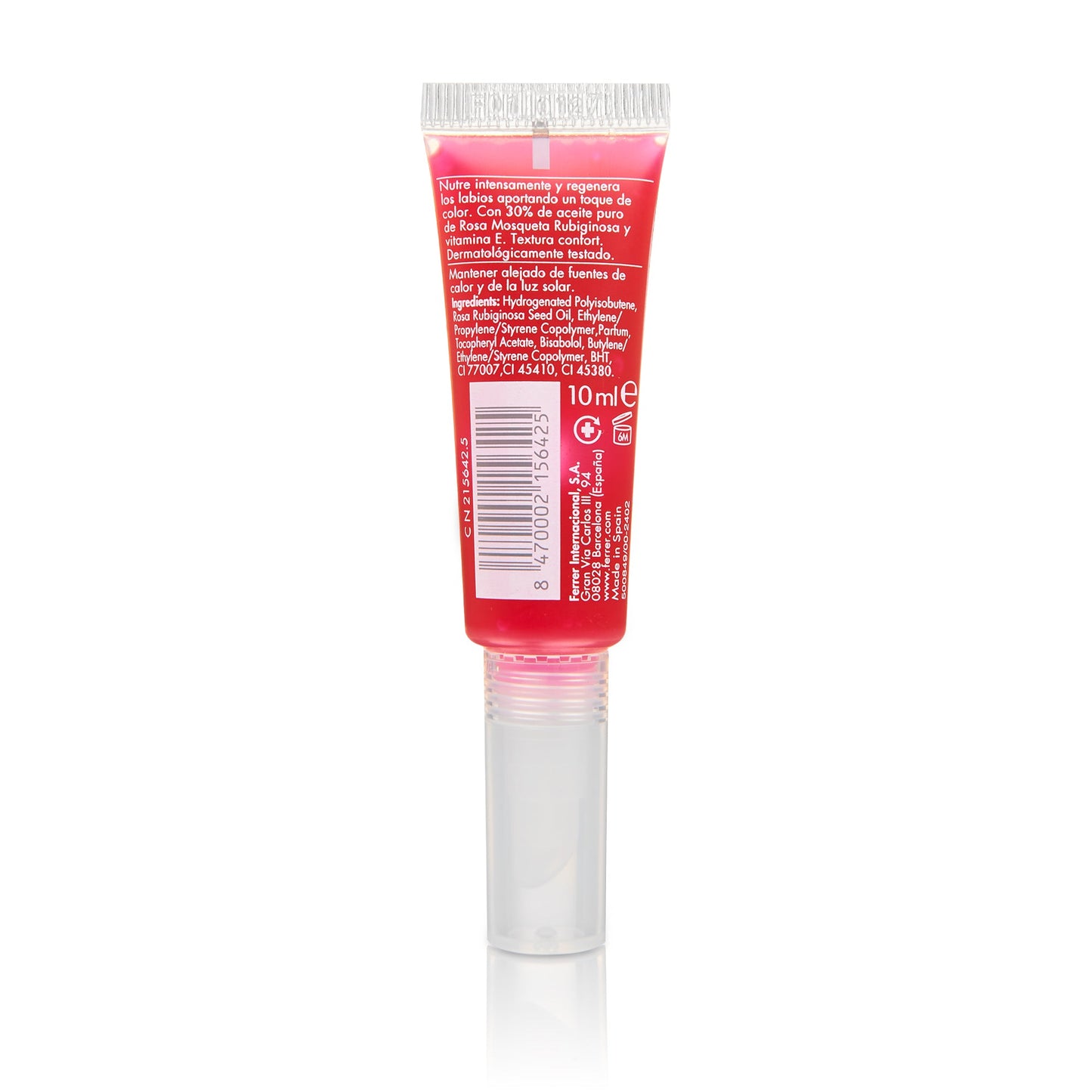 Regeneradora Lip Oil Aceite Labial con Rosa Mosqueta tono rosée - Nutre y Regenera, efecto gloss