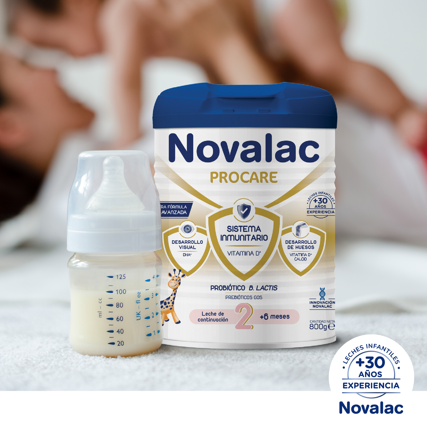 Novalac Procare 2 Leche de Continuación 6-12 Meses con DHA, Hierro y Vitaminas - 800 g