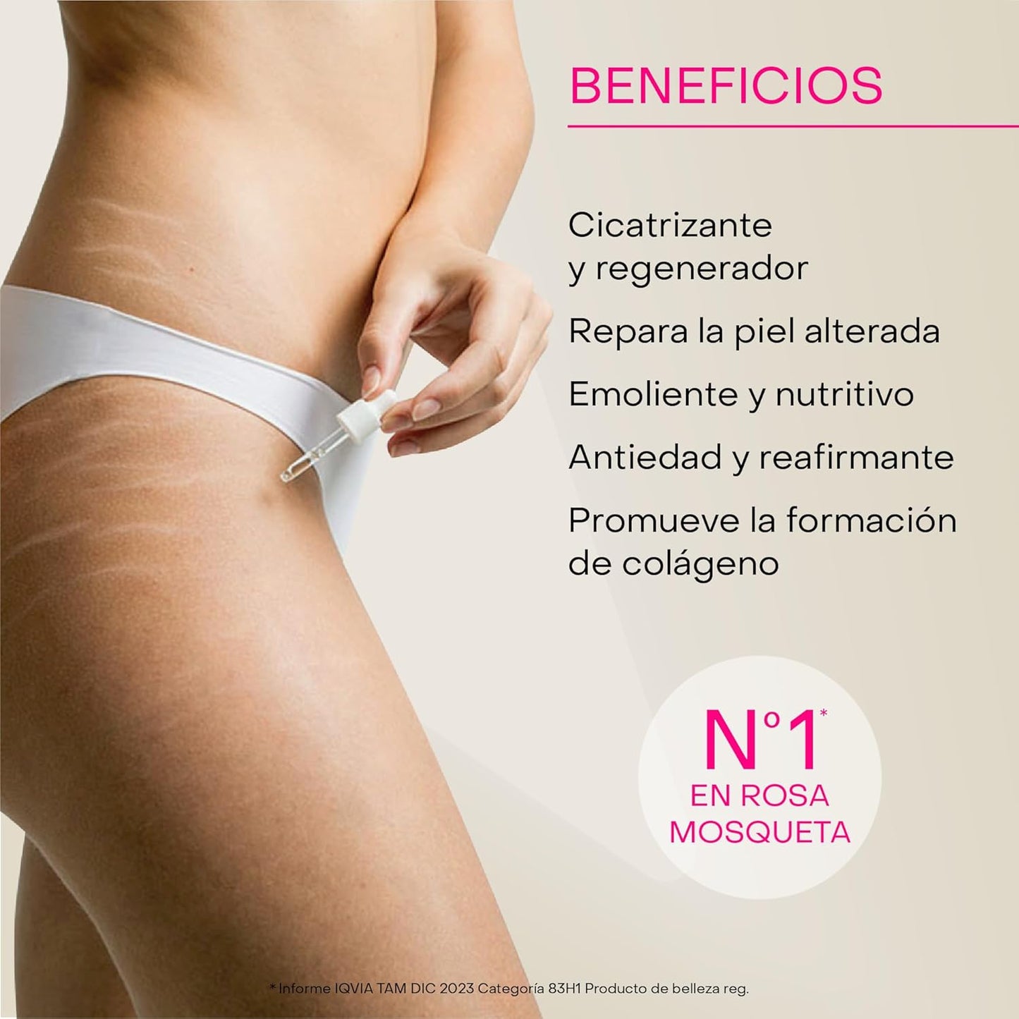 Repavar - Aceite 100% Puro Rosa Mosqueta Primera Presión en Frío, Alta capacidad Regeneradora para Cicatrices - Incluye Aplicador Roll On y Cuenta Gotas - 15 ml