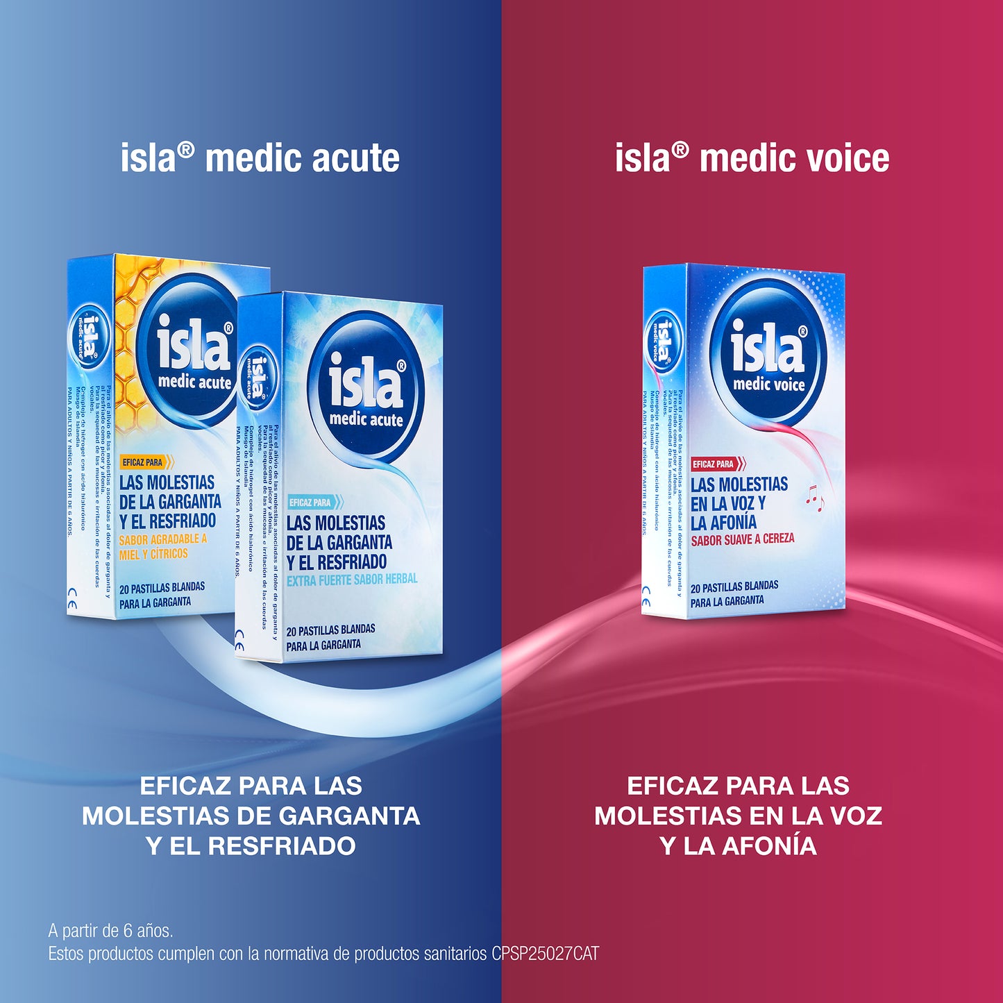 Isla Medic Acute Cereza, Alívia el dolor de garganta, 20 pastillas