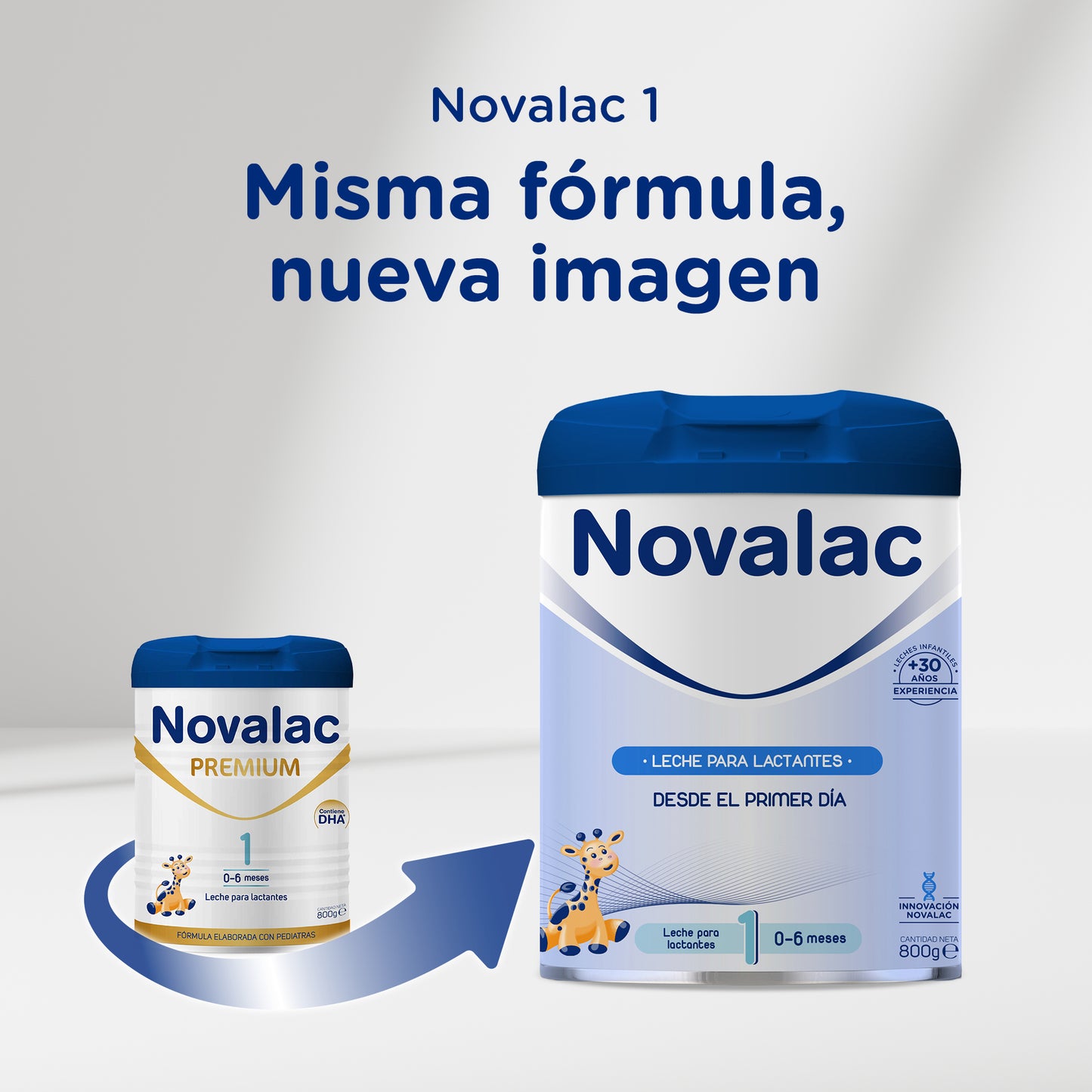 Novalac 1 Leche de Inicio 0-6 Meses con DHA, Fórmula Pediátrica - 800 g