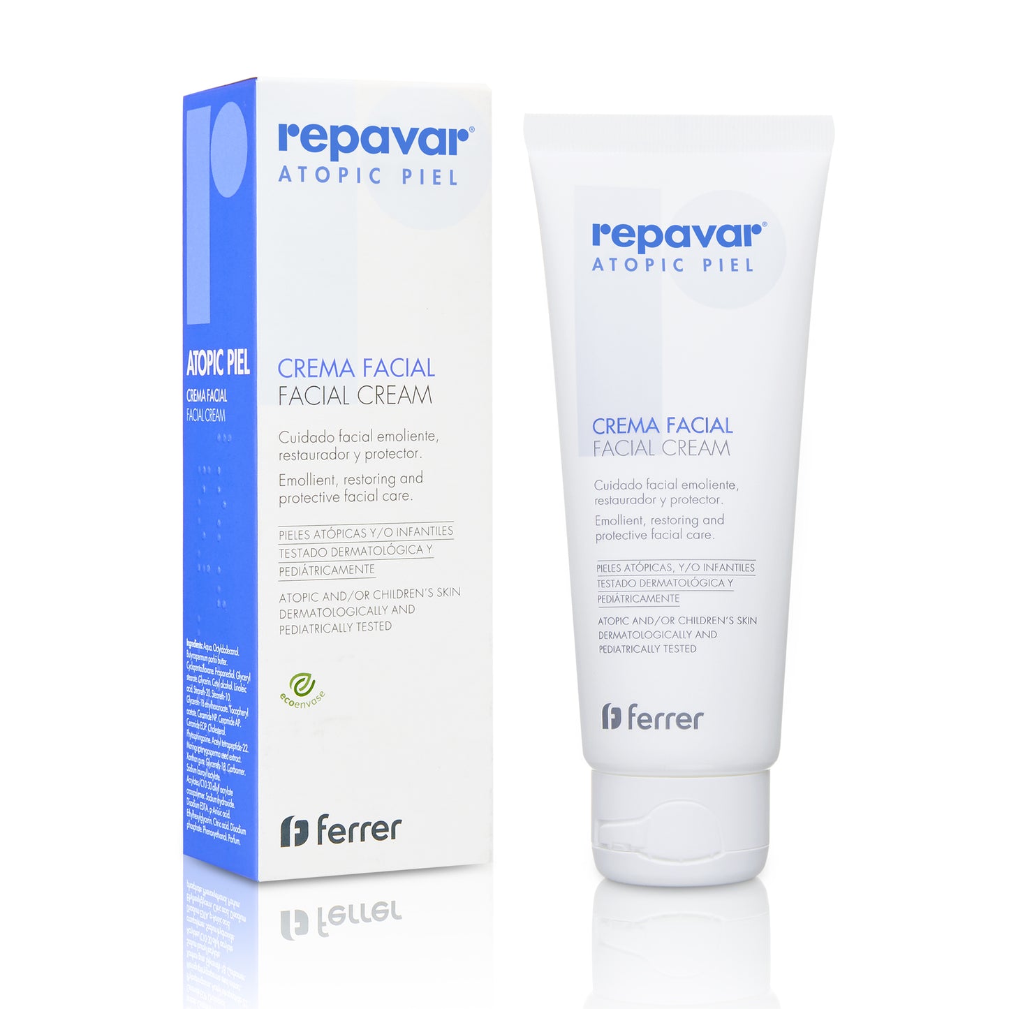 Atopic Piel Crema Facial reparadora y regeneradora que combate la irritación y picor. Apto pieles infantiles