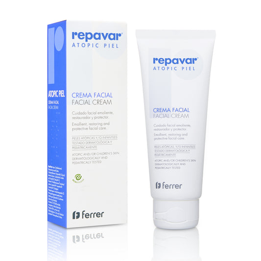 Atopic Piel Crema Facial reparadora y regeneradora que combate la irritación y picor. Apto pieles infantiles