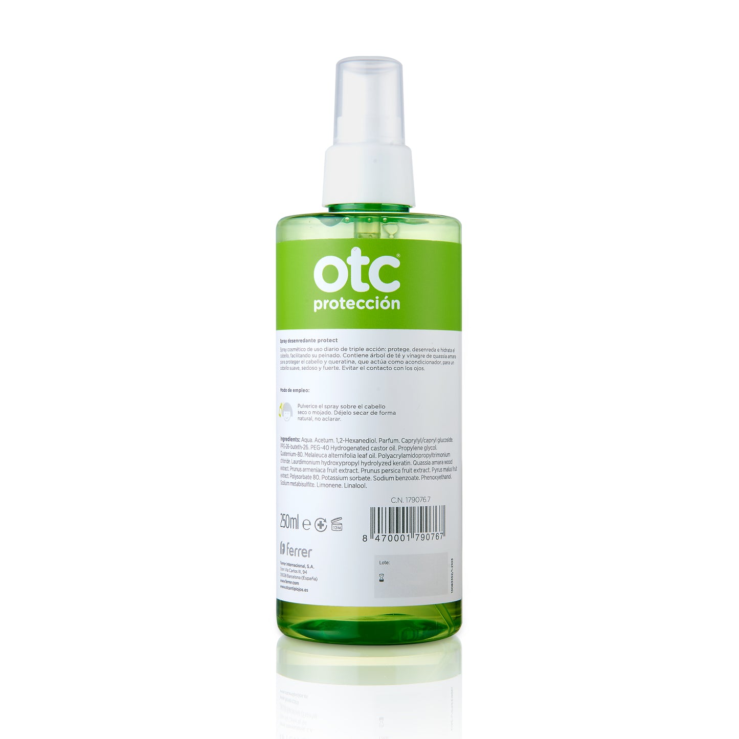 Spray Desenredante Manzana - OTC Protect - Protege, Desenreda, Hidrata - 250ml