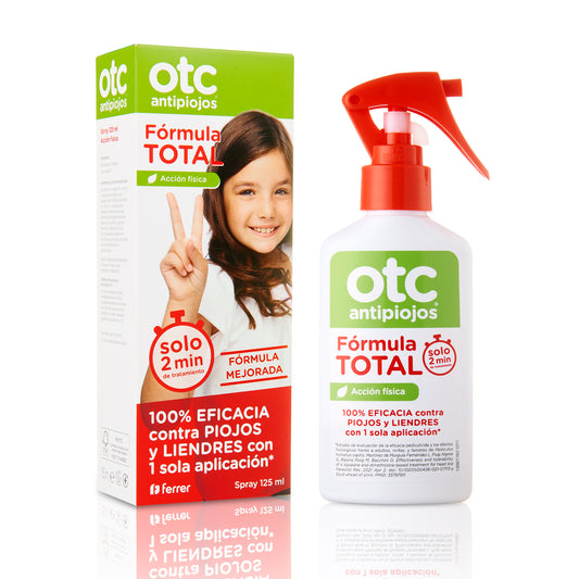 Spray Antipiojos Fórmula Total - Eficaz en 2 Minutos - OTC Antipiojos