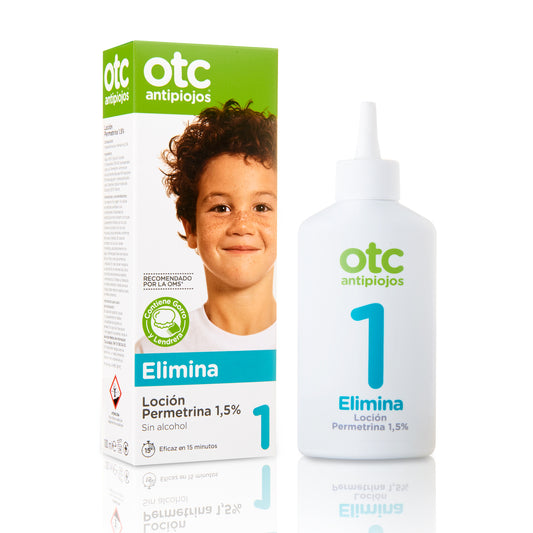 OTC Antipiojos Permet Loción 1,5% - Elimina en 15 minutos - 100 ml