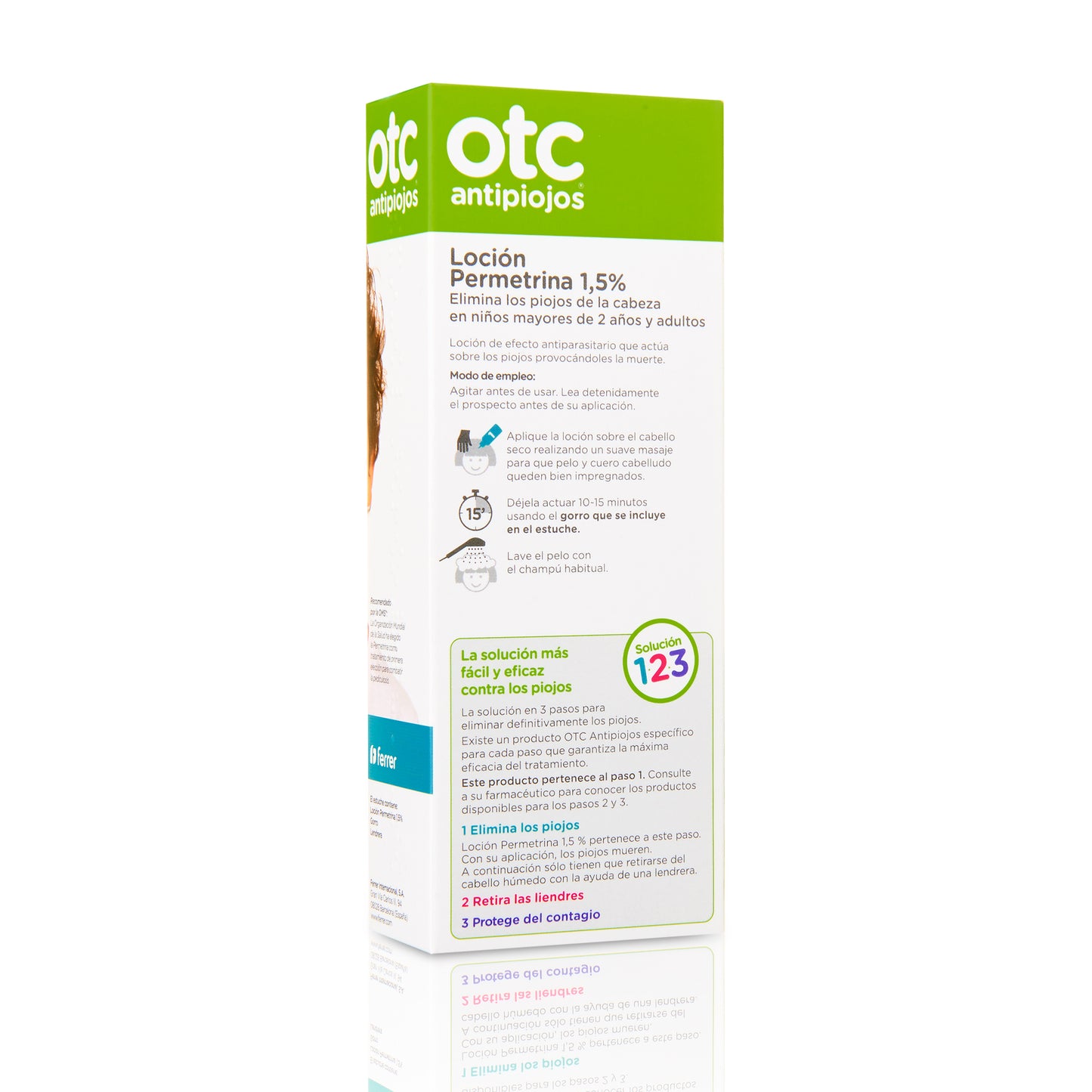 OTC Antipiojos Permet Loción 1,5% - Elimina en 15 minutos - 100 ml