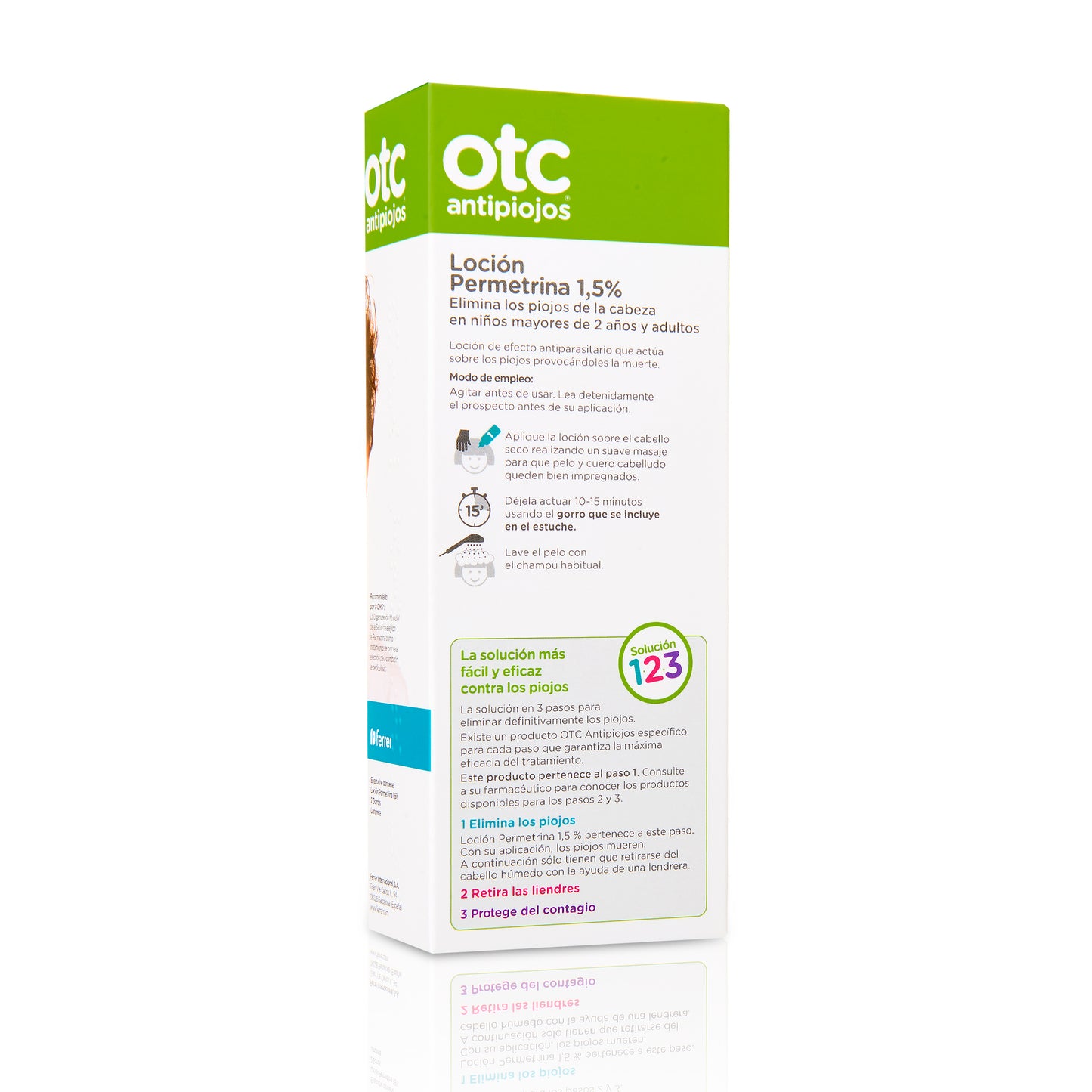 OTC Antipiojos Permet Loción 1,5% - Elimina en 15 minutos - 200 ml