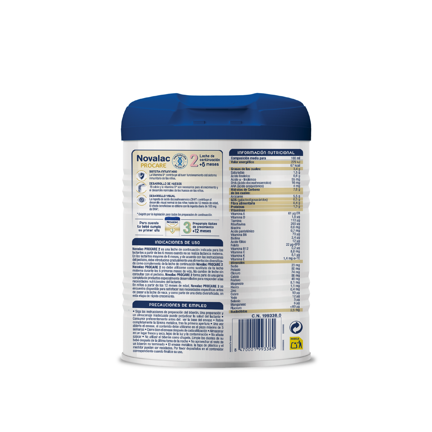 Novalac Procare 2 Leche De Continuación Pack Ahorro 2 x 800g
