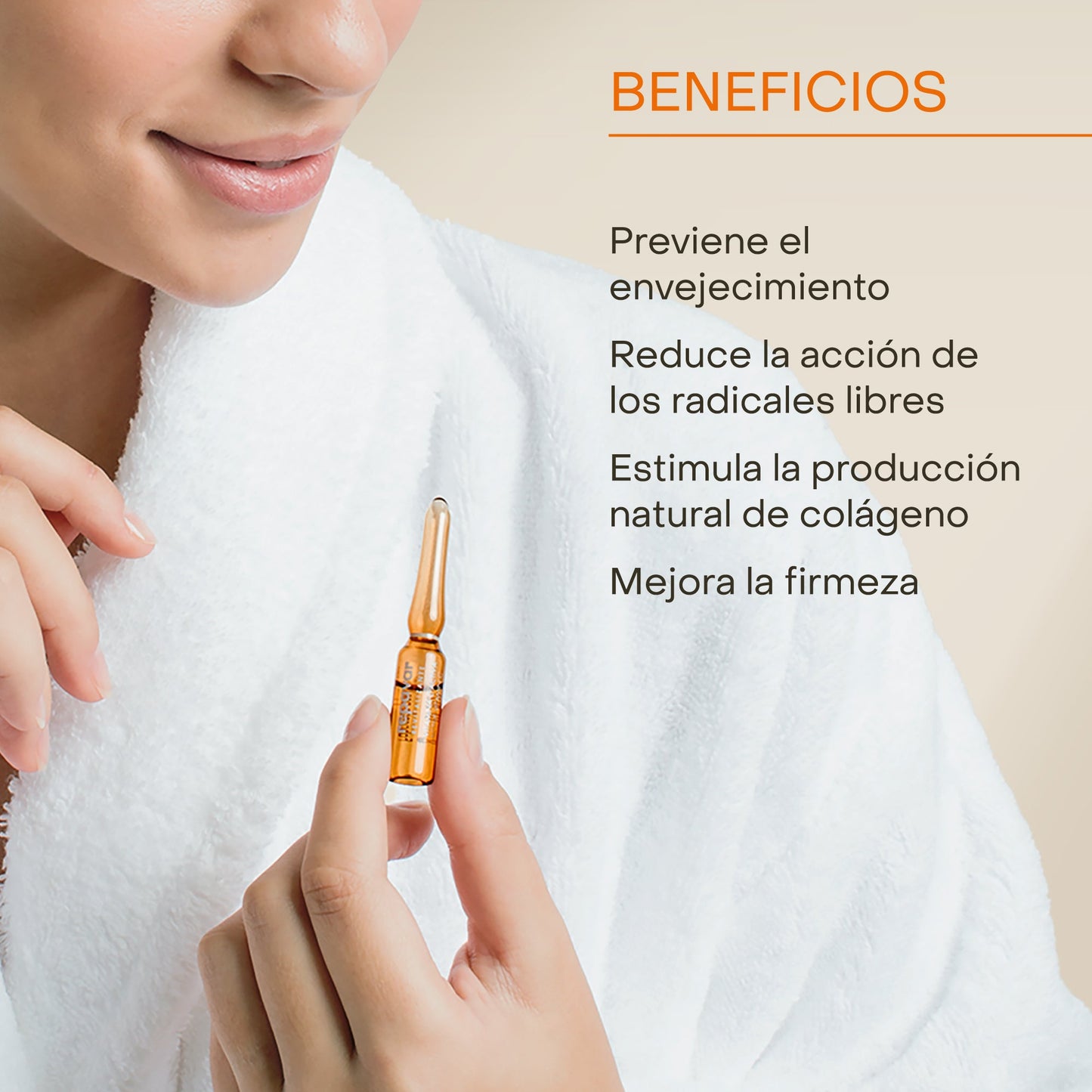 Revitalizante ampollas Vitamina C Activa - Prevención diaria antiedad, de signos de fatiga y aporta luminosidad