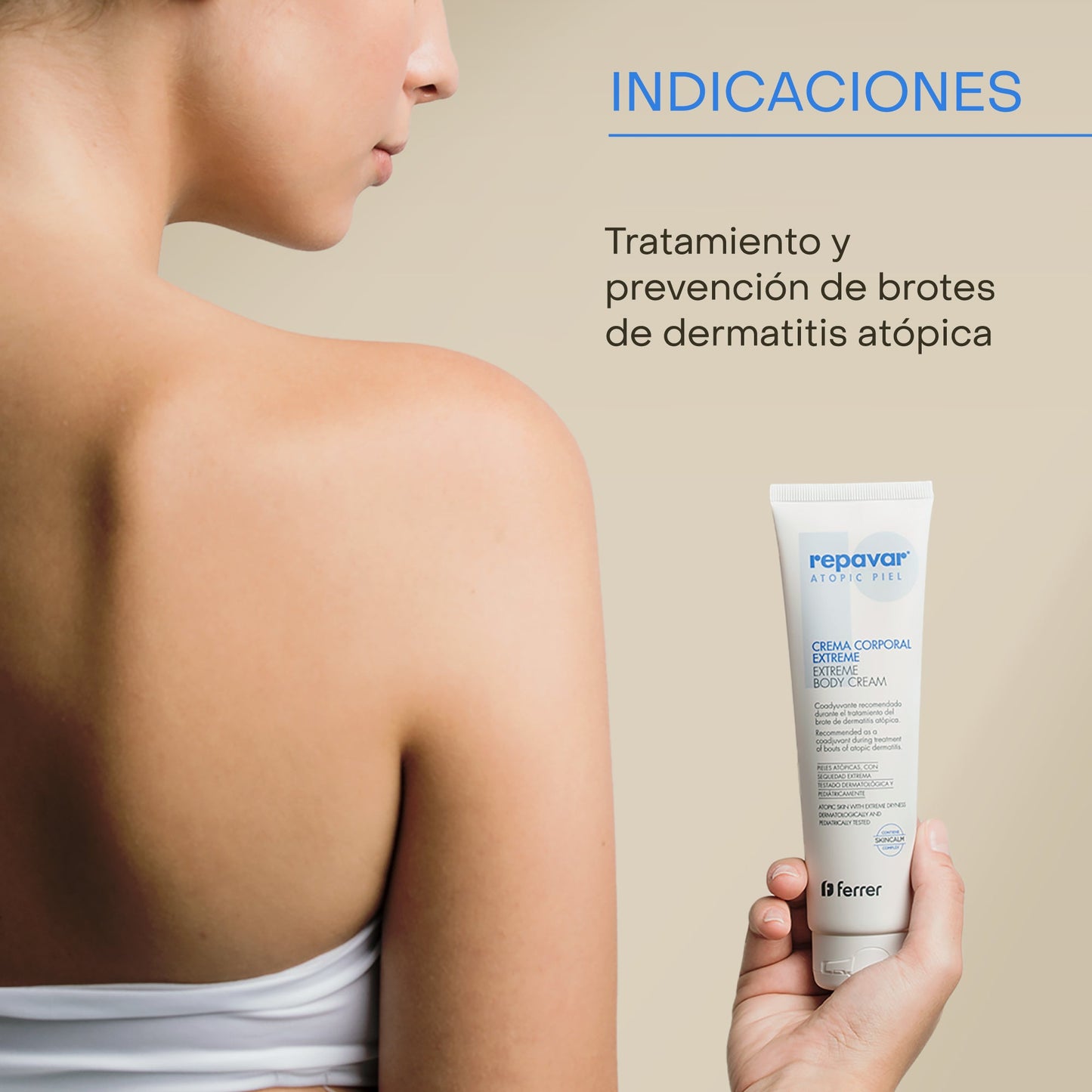 Atopic Piel Crema Corporal Extrem trata el brote de atopía, alivia el picor y refuerza barrera cutánea