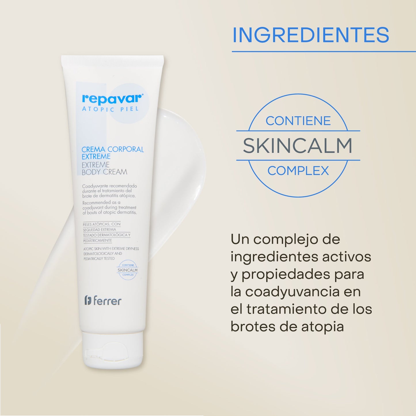 Atopic Piel Crema Corporal Extrem trata el brote de atopía, alivia el picor y refuerza barrera cutánea