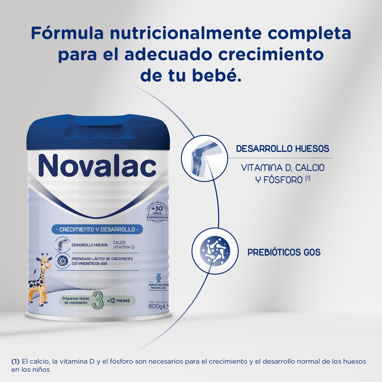Novalac 3 Leche de Crecimiento 1-3 Años - 800g