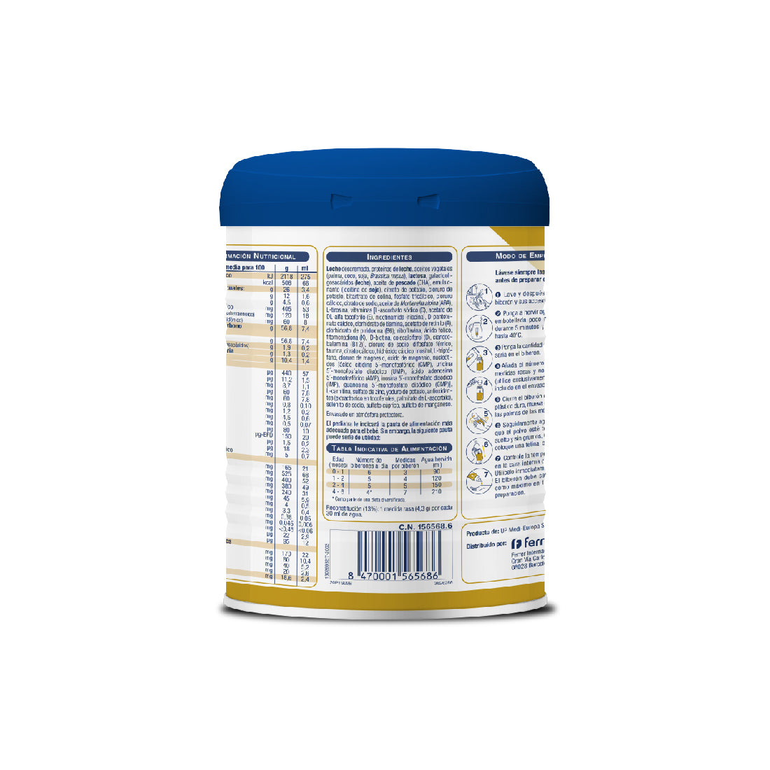 Novalac 1 Leche de Inicio 0-6 Meses con DHA, Fórmula Pediátrica - 800 g